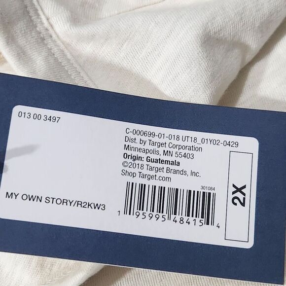 Universal Thread Casual Tshirt For Women 2X Ivory I Write My Own Story Logo - Picture 6 of 8